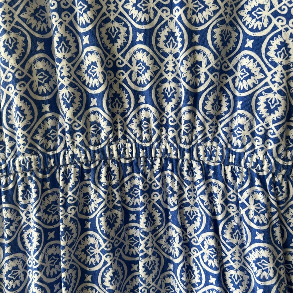Vineyard Vines embroidered tile print knit stretch dress in marlin - Picture 6 of 9
